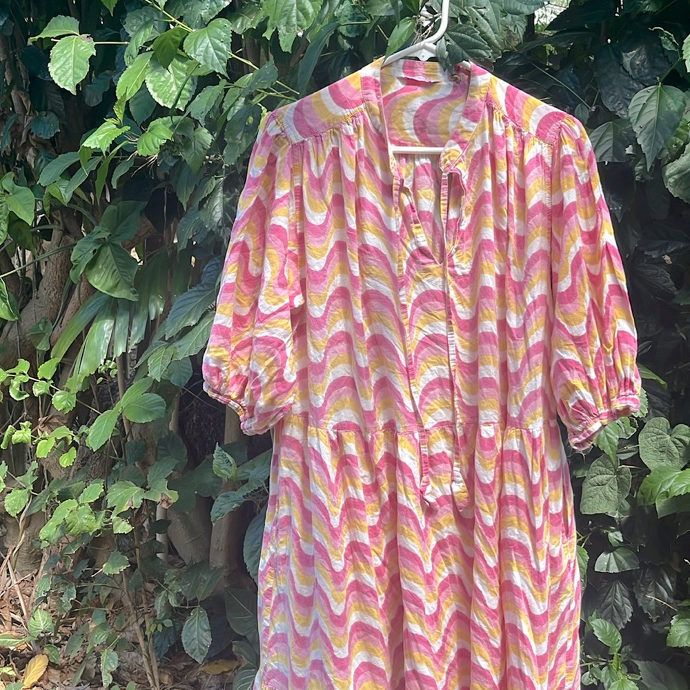 Emily Levine O/S Half Sleeve Long Dress 🍧
